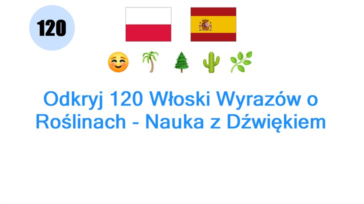 Odkryj 120 Włoski Wyrazów o Roślinach - Nauka z Dźwiękiem